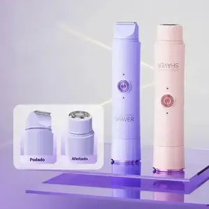 Women's USB Rechargeable Trimmer & Bikini Line Hair Removal Kit, Ideal Daily Gift for Her, Electric Shaver Set for Women