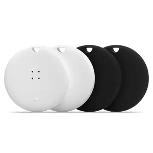 OTIC Tracker Tags-4 Pack, Bluetooth Tracker Works with Apple Find My APP (iOS Only), Keys Finder and Item Locator for Luggage, Backpack, Suitcases, Replaceable Battery, IP67 Waterproof Tracking Tag