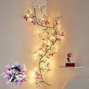 1pc 100.0cm/180.01cm wall-mounted butterfly branch lamp, Party Light, Led Butterfly Lights, warm white light, 8 modes, highly efficient and bright, suitable for festive parties, weddings, Christmas, Halloween, Thanksgiving and New Year decorations