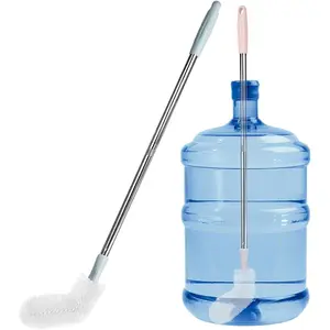 2 Pack 29.5" Extra Long Stainless Steel Bottle Brush Bendable Nylon Durable 360° Scrubbing Cleaner for 5-Gallon Water Buckets Tanks Barrels Big Bottles (Opening > 1.7")