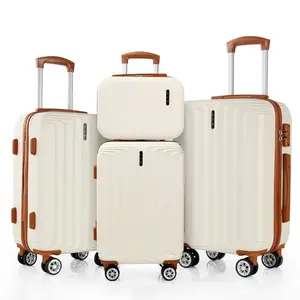 Luggage 4 Piece Sets 6 Piece Sets , ABS Durable Suitcase with Spinner Wheel, TSA Lock Travel Luggage for Men and Women 13/20/24/28 Inch