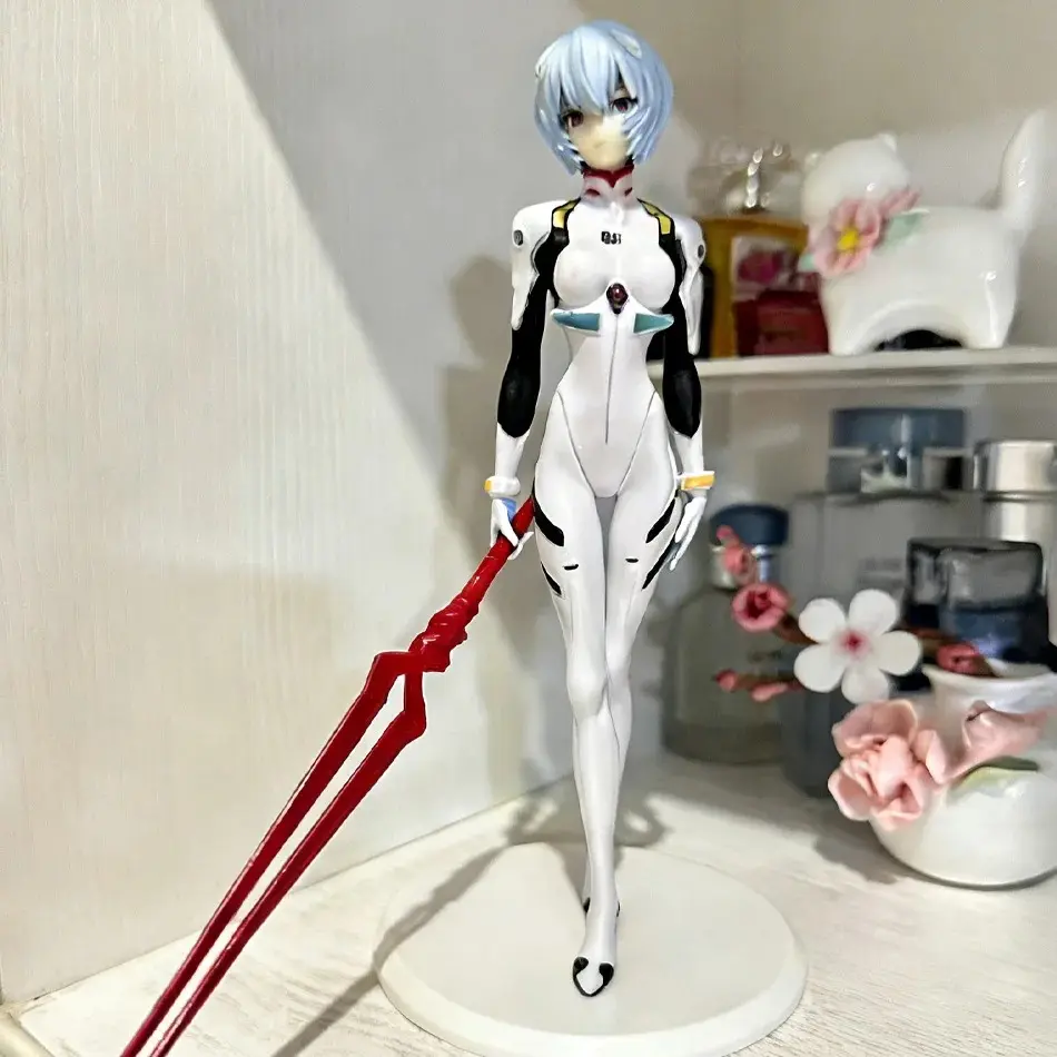 Rei Ayanami Articulated Figure (with Spear of Longinus) — *Neon Genesis Evangelion* Collector-Grade Anime Figure
