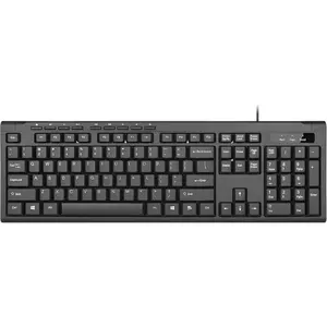 L-KBB003  RK907 Ultra-Slim Compact USB Wired Keyboard for Mac and PC,Windows 10/8 / 7 / Vista/XP (Black) (1PCS)