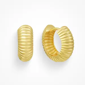 EVRY JEWELS Gold or Silver Plated Women's Hot Girl Hoops