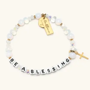 Little Words Project - Be A Blessing Bracelet – Reece Weaver Kindfluencer Collection, Trackable Kindness Bracelet – Choose Your Size