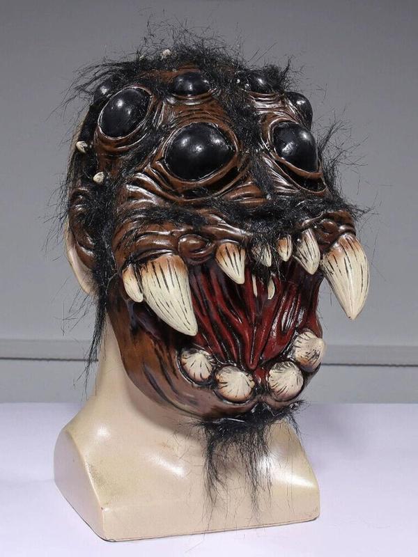 Realistic Spider Latex Mask Animal Face Half Head Halloween Costume ...