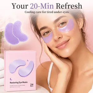 Luxury Purple Under-Eye Patches - Moisturizer Eye Mask for Hydrating, Soothing, Smoothing, Brightening Skin