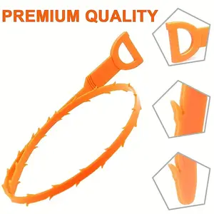 10pcs Hair drainage tools, bathroom pipe unclogging tools, sewer plastic pipe cleaners, drainage tools, kitchen sink hoses Barbed Snake