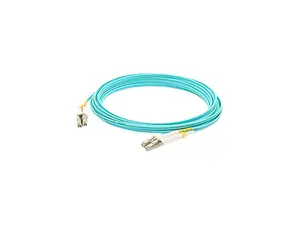 AddOn 2m Laser Optimized Multi-Mode fiber (LOMM) Duplex LC/LC OM4 Aqua Patch Cable