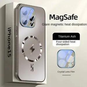 Magnetic iPhone Case with Heat Dissipation, Full Protection, Anti-drop for Apple 16, 15, 14, 13, Pro Max