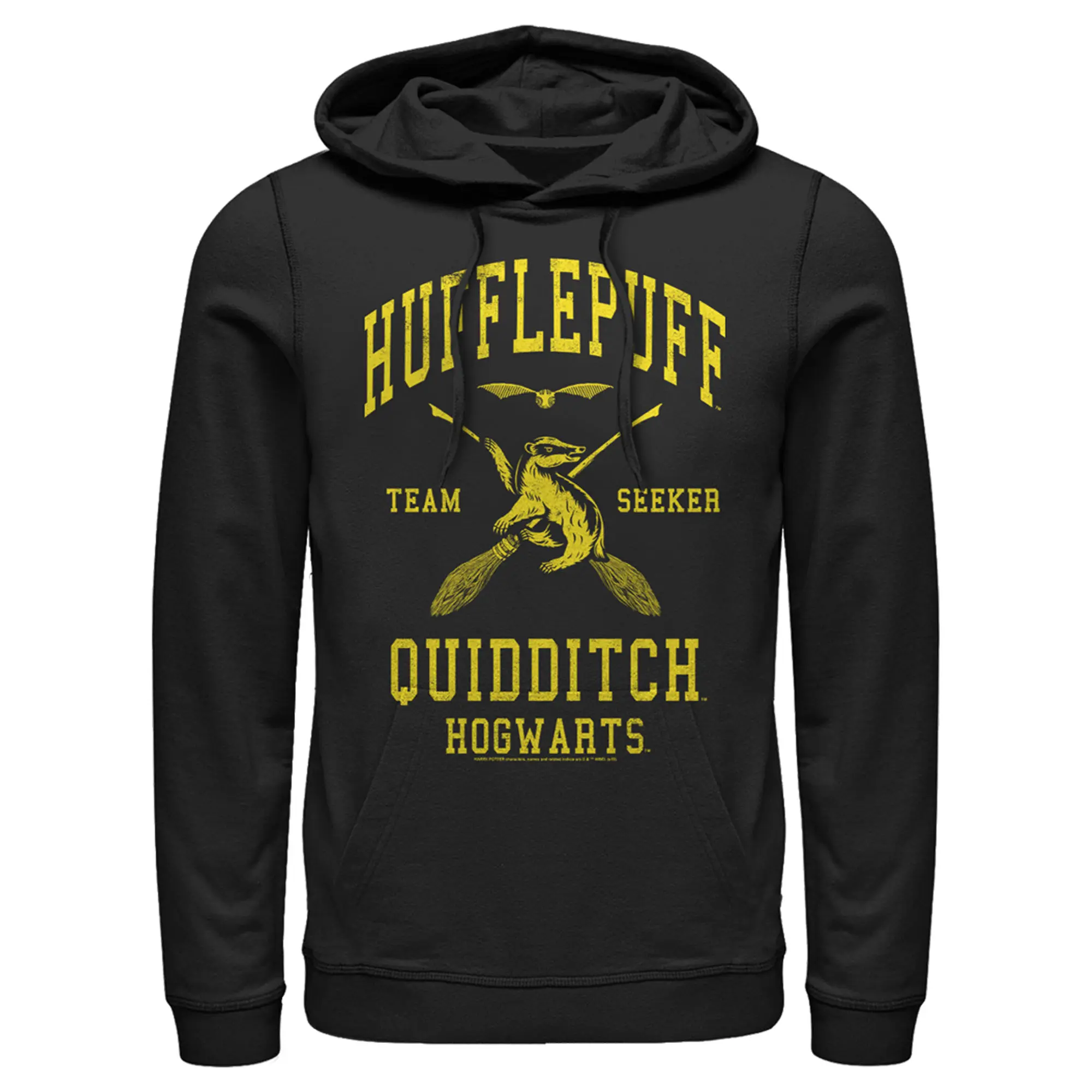 Men's Harry Potter Hufflepuff Quidditch Seeker Pull Over Hoodie