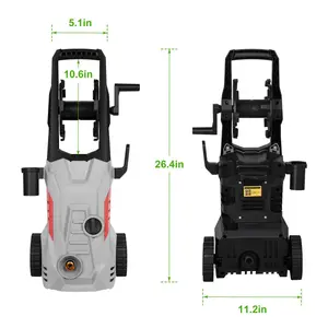 High Pressure Washer, 2030PSI High-Power Home Car Washer, Wheeled Portable Patio & Floor Cleaning Tool Kit