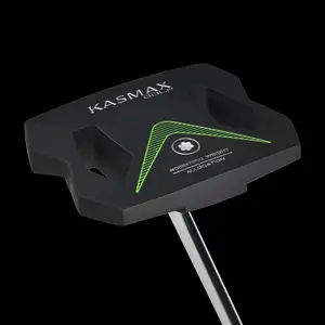 KASMAX Zero-Torque Putter with PU Triangular Offset Grip, CNC Surface Treatment, Low Center of Gravity, Directional Stability, Comes with Putter Head Cover (34/35 inches optional)