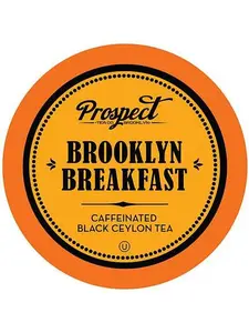 Prospect Tea Black Ceylon Tea Pods for Keurig Brooklyn Breakfast 40-pk