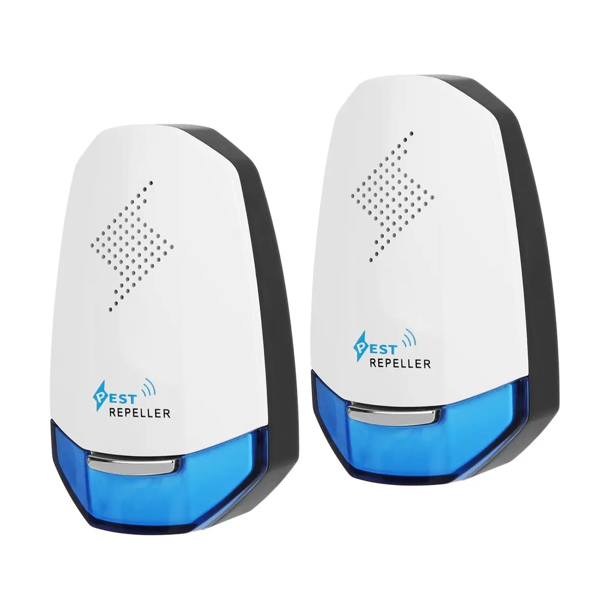 2-Pack Ultrasonic Pest Repeller Plug-In with Blue Night Light, Variable Frequency Indoor Mouse Deterrent for Home, Kitchen and Garage