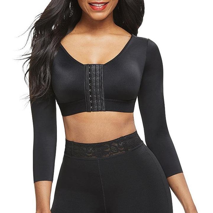 FeelinGirl Arm Shaper for Women Post Surgery Arm Lipo Compression Sleeves Slimming Arm Front Closure Shapewear Bras Women TikTokShopBlackFriday