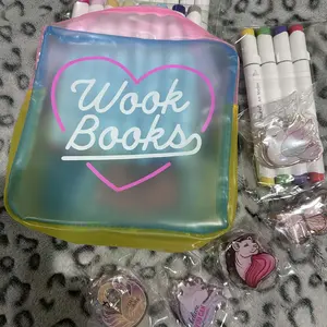 All That and a Bag of Clips Alcohol Marker Bundle, Coloring Kit, Page Clips, Sticker Pack & Storage Bag by Wook Books