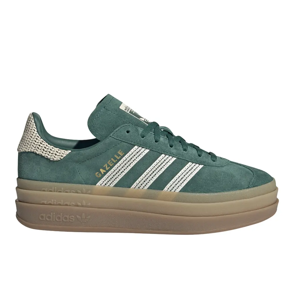 adidas Womens Gazelle Bold Sneakers Shoes Casual - Green