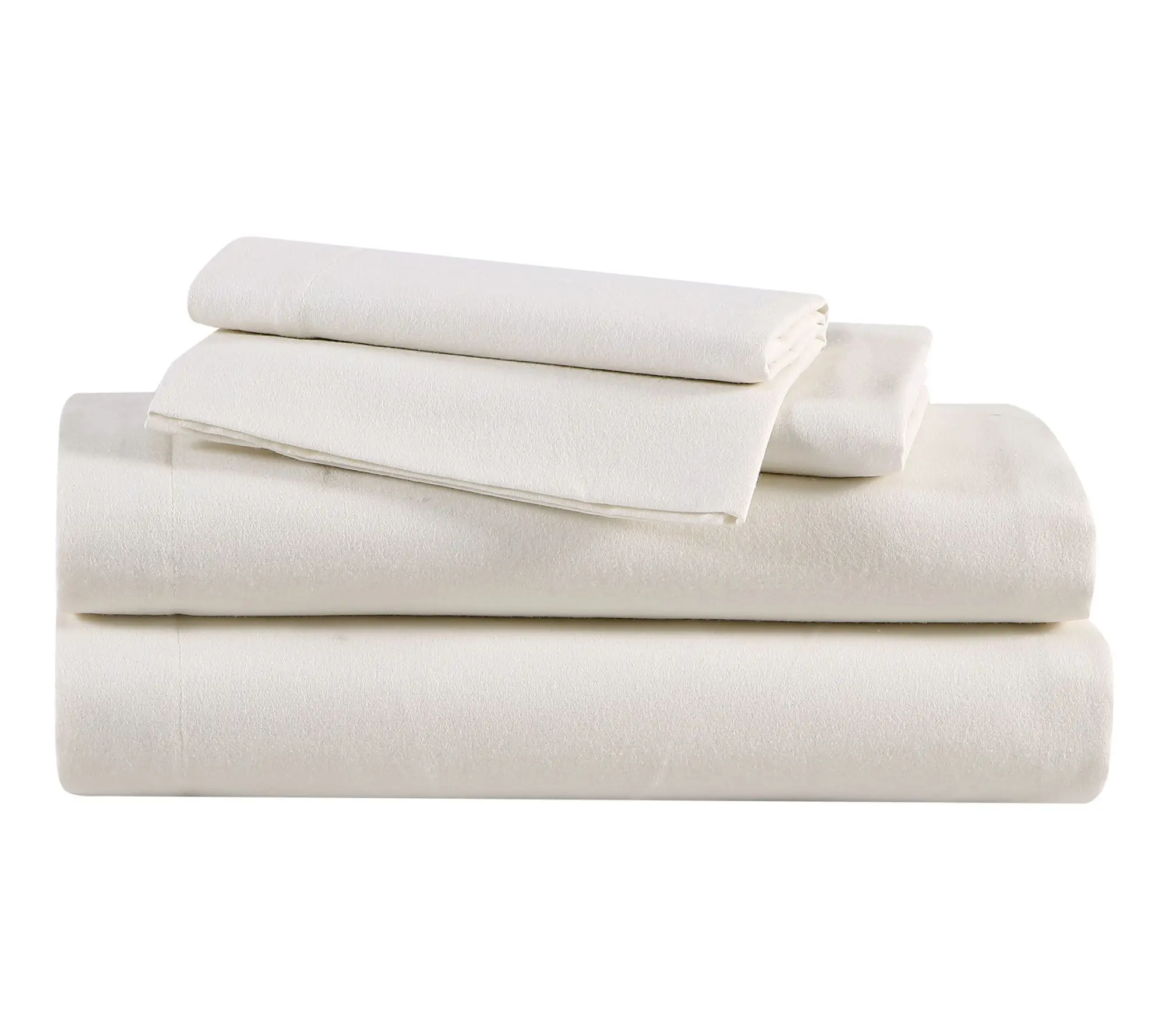 Eddie Bauer Solid Ivory Cotton Queen Sheet Set