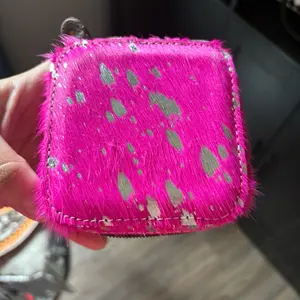 Pink small travel jewelry box