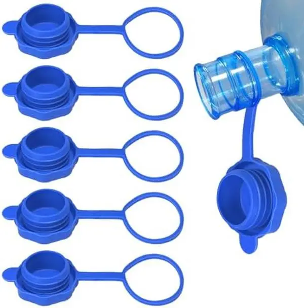 5 Pcs Gallon Water Jug Cap, Upgrade Reusable Replacement Caps, Non Spill Lids for 55mm Water Bottle