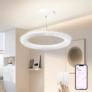 Homelist HX Series Eye Protection Pendant Ceiling Lamp, Indirect Light Diffuse Reflection, CRI>98, for Living Room, Bedroom, Mother Baby Children's Room, Wall Control or Tuya APP Control