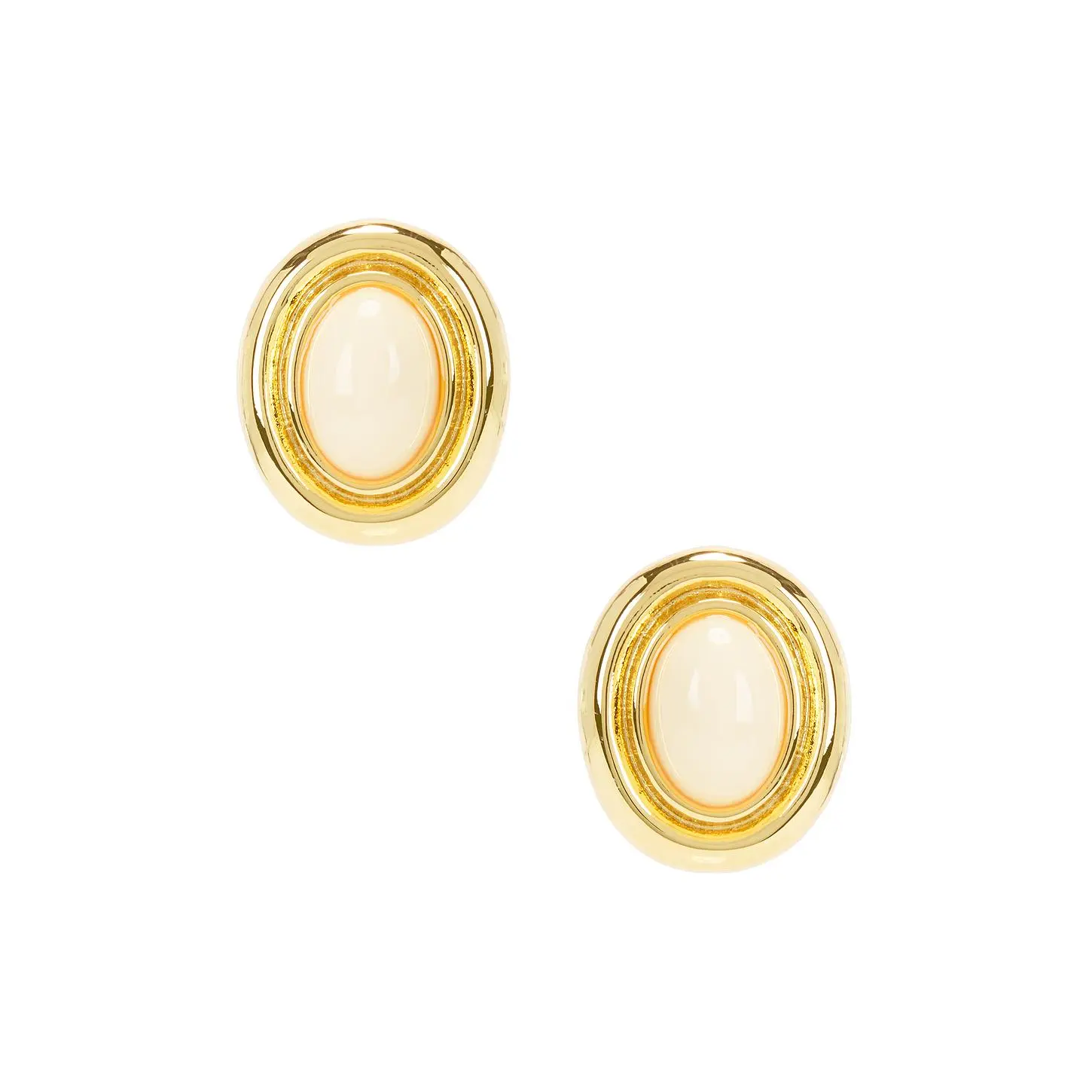 Heaven Mayhem Prize Earrings in Gold & Cream