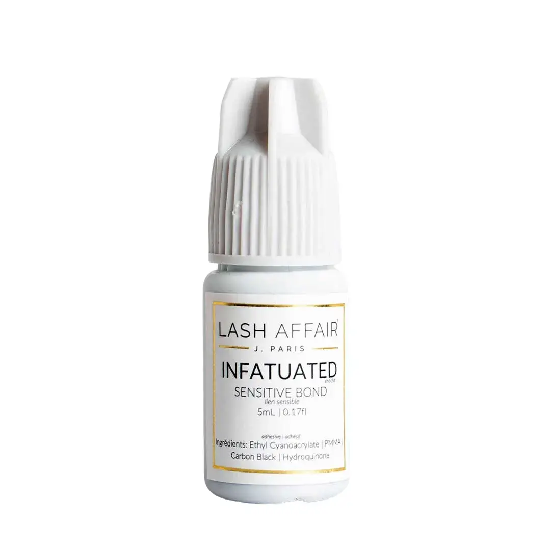 Lash Affair Infatuated Sensitive Lash Extension Adhesive 5ml Low Fumes Latex-Free Formula for Sensitive Clients