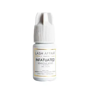 Lash Affair Infatuated Sensitive Lash Extension Adhesive 5ml Low Fumes Latex-Free Formula for Sensitive Clients