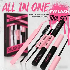 HOHADBR Lash Standalone Bond & Seal  + Remover DIY Eyelash Glue, Waterproof, Latex-Free, Long-Lasting (3 Separate Items in 1 Link)