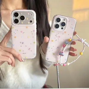 Colorful Stars Phone Case Cover for Apple iPhone 17 Pro Max, Creative, Fashionable & Aesthetic Design with Protection, Compatible with iPhone 16 Pro Max, 15 Pro Max, 14 Pro