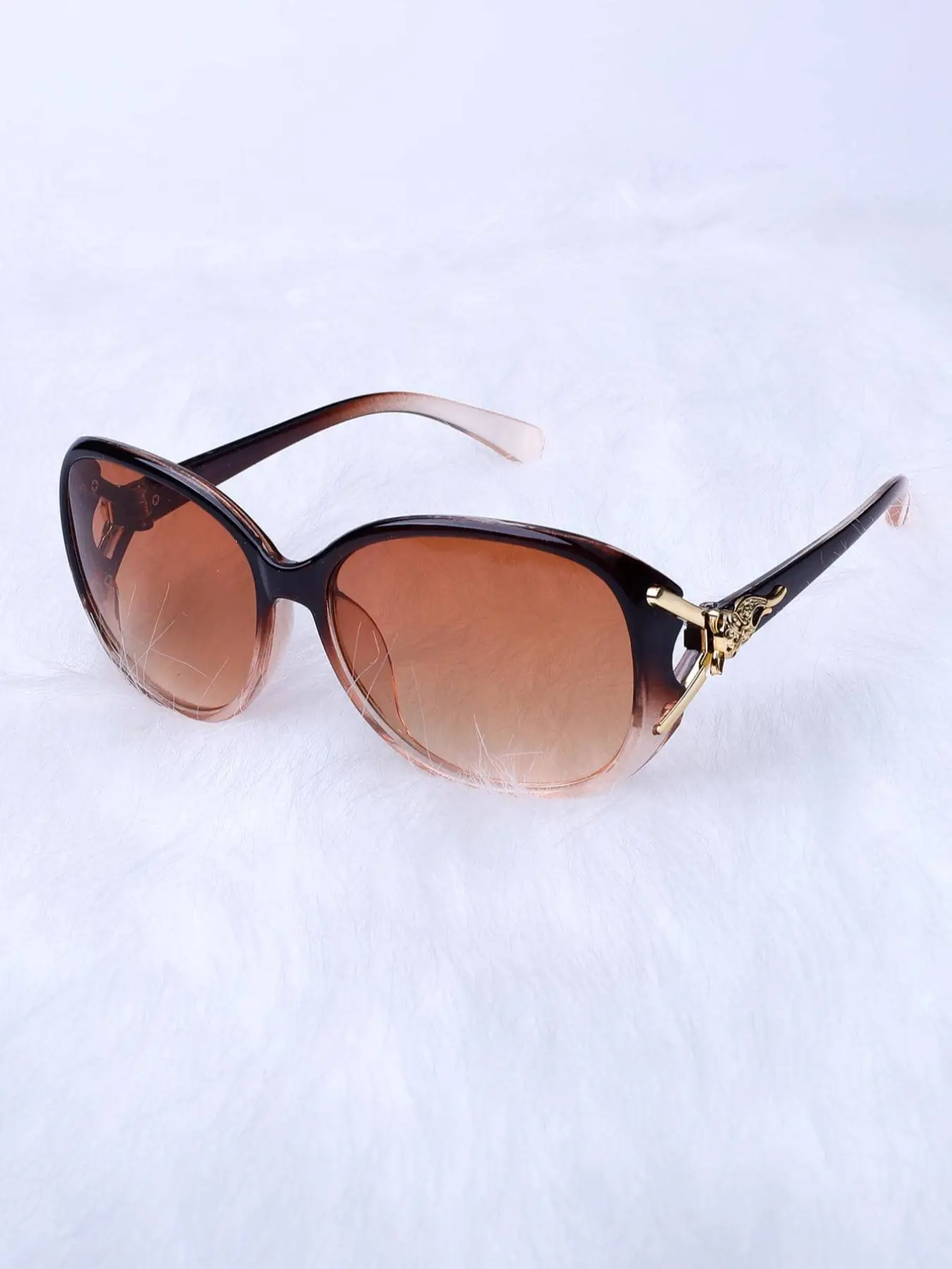 Women's Trendy Fox Head Hollow Out Decorative Glasses, Casual Style PC Frame Eyewear for Daily Wear, Travel, Beach, Trending Glasses, Casual Stylish Glasses