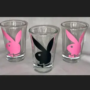 Bunny Shotglasses, Bar Glasses, Drinkware, 3 piece Shot Glass, Set