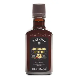 Watkins Aromatic Cocktail Bitters, 4 Oz.  Authentic Flavor Cocktail Enhancer Cherry, Orange Peel, and Vanilla and Baking Flavor Enhancer