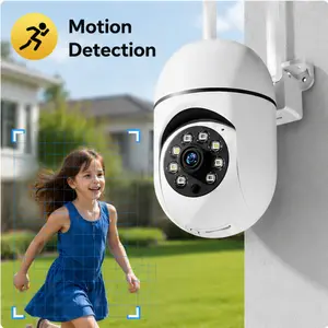WiFi Security Camera Wireless, PTZ Home Surveillance Camera, IR Night Vision, Motion Detection, Two-Way Audio, 24/7 Remote Monitoring