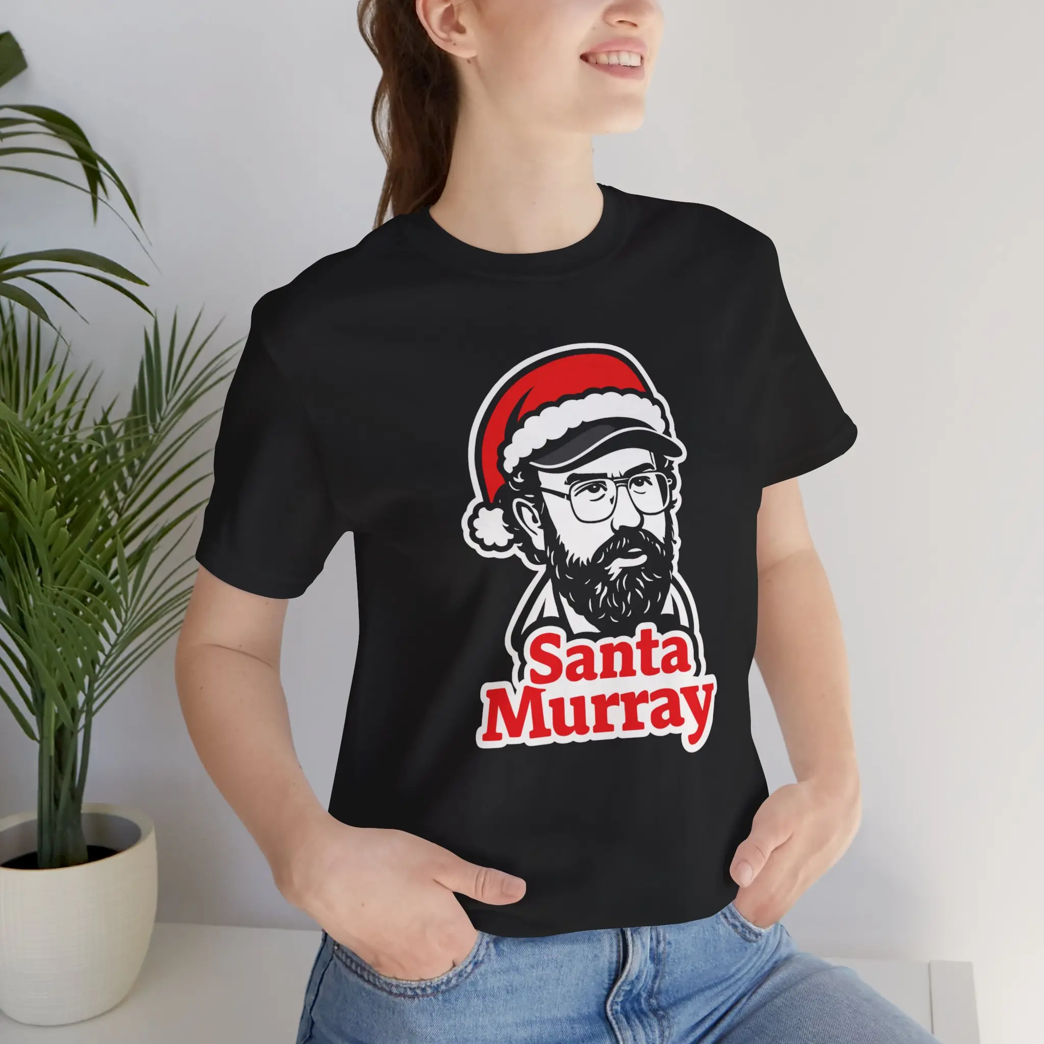 Santa Murray Stranger Things Christmas Shirt | Holiday in Hawkins Tee | Stranger Christmas Season 5 Inspired T-Shirt  | Fan Apparel  | Stranger Xmas  |  Holly Jolly Hawkins