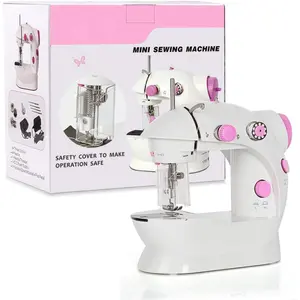 Compact Portable Sewing Machine, Portable Two Speed Sewing Machine with Needle Guard for Beginners, Women, Traveling, Home Use for Crafts, Mending, DIY Projects - Easy to Use, Comes with User's Manual  Q