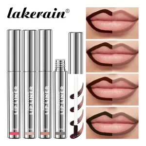 Peel off lusterless lipliner, 4 pieces/set, long-term peel off lip stains, women's gift, mother's day gift Cosmetic