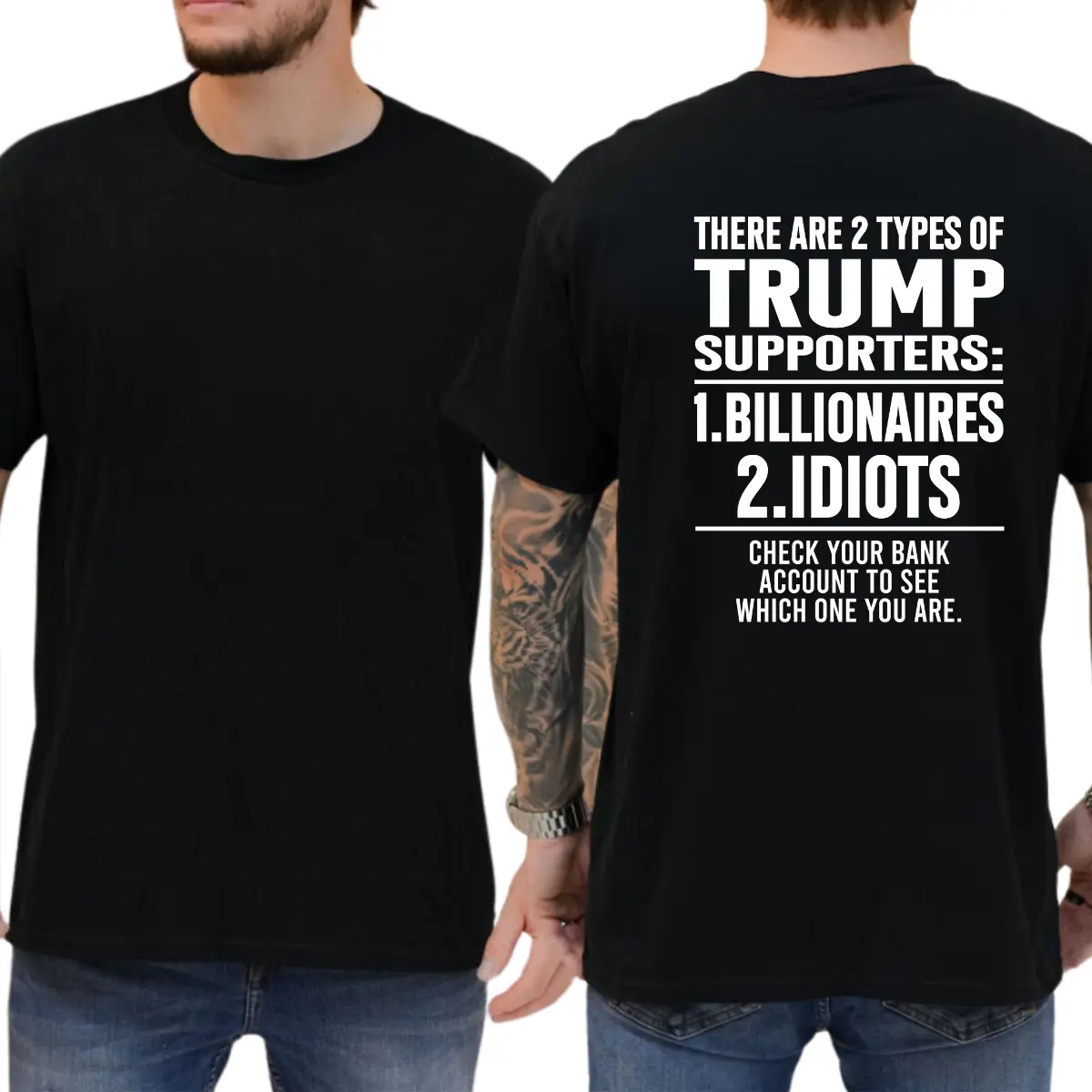 There Are 2 Types Of Trump Supporters T-shirt, Political Shirt, Funny Shirts, Democrat Shirt, Liberal Tee, 8647 Shirt