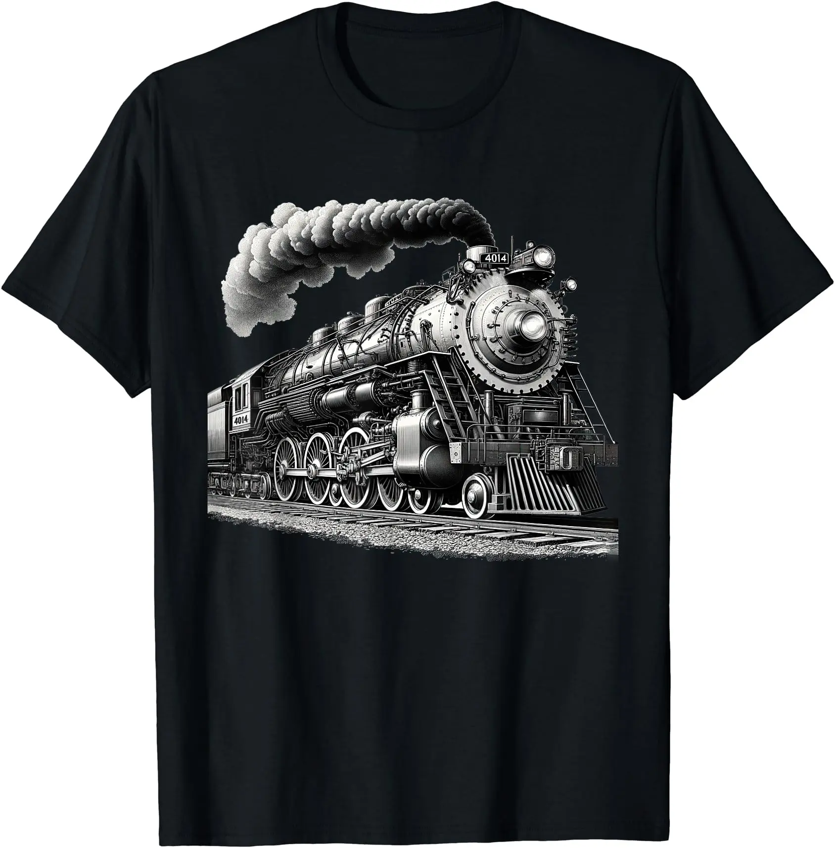 Steam Locomotive Train 4014 Vintage Railroad Big Boy Engine T-Shirt