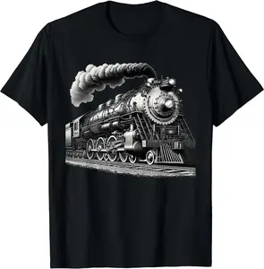 Steam Locomotive Train 4014 Vintage Railroad Big Boy Engine T-Shirt