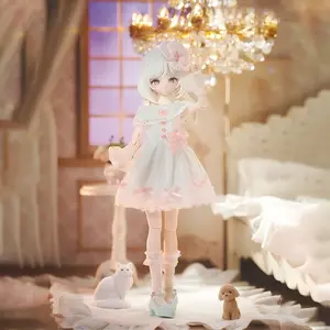 Good Night, Ojosama - Awayuki&Shintou Series Special Sixth Batch BJD Action FIgure Blind Box Collectible 1/8 Bonnie Ball Jointed Doll, Cute Dress Up Doll with Joints, Collection Action Figure for Birthday Christmas