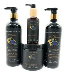 3rd Eye Beauty 100% Natural Hair Care Bundle: Natural Hair kit with 100% Natural Shampoo, 100% Natural Conditioner, 100% Natual Hair Mask, and 100% Natural Hair Oil - 4 Products