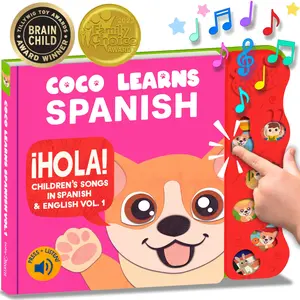 Musical Spanish Sound Book for Kids  | Press & Listen! | Vol. 1