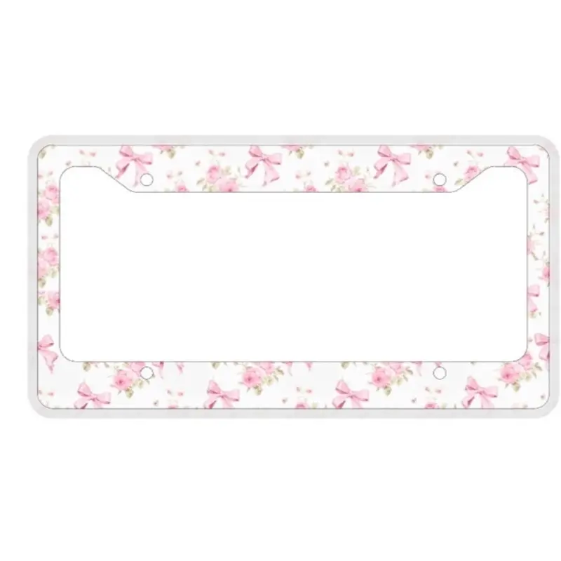 Pink Camo License Plate Frame
