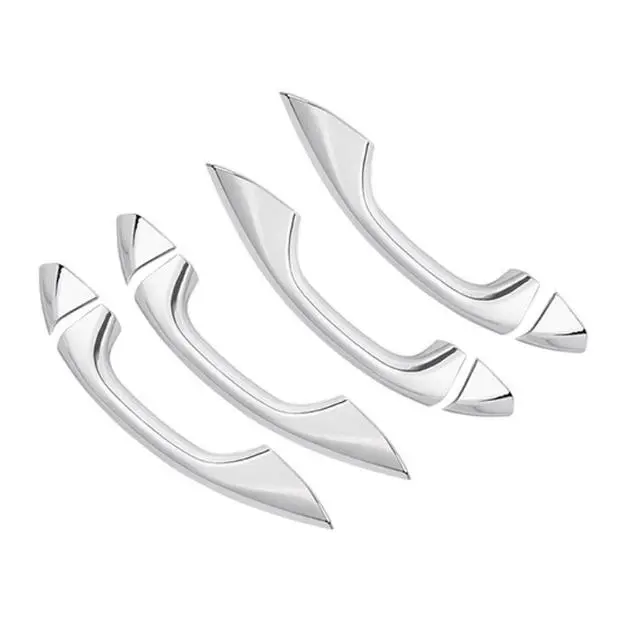 Custom Fit Synthetic Car Stickers with High Gloss Chrome Finish, Weather Resistant, Strong Adhesive Backing for 09-18 Audi Q5 Exterior Trunk Trim, Body Handle, Front Fog Light & Rearview Mirror Modification, Precision Cut Design