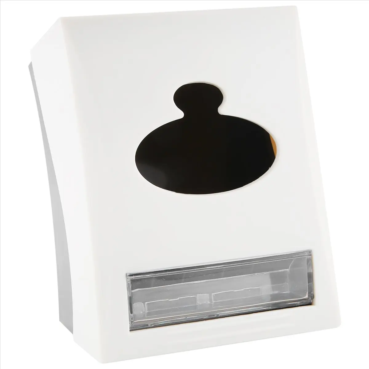 ABS 3-in-1 Tabletop Tissue Holder - Napkin, Toothpick, Paper Roll Organizer with Side Clip Slot, Easy to Open and Refill for Restaurant Food Service