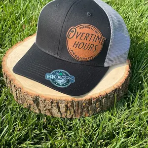 Overtime hours - blue collar trucker hat!