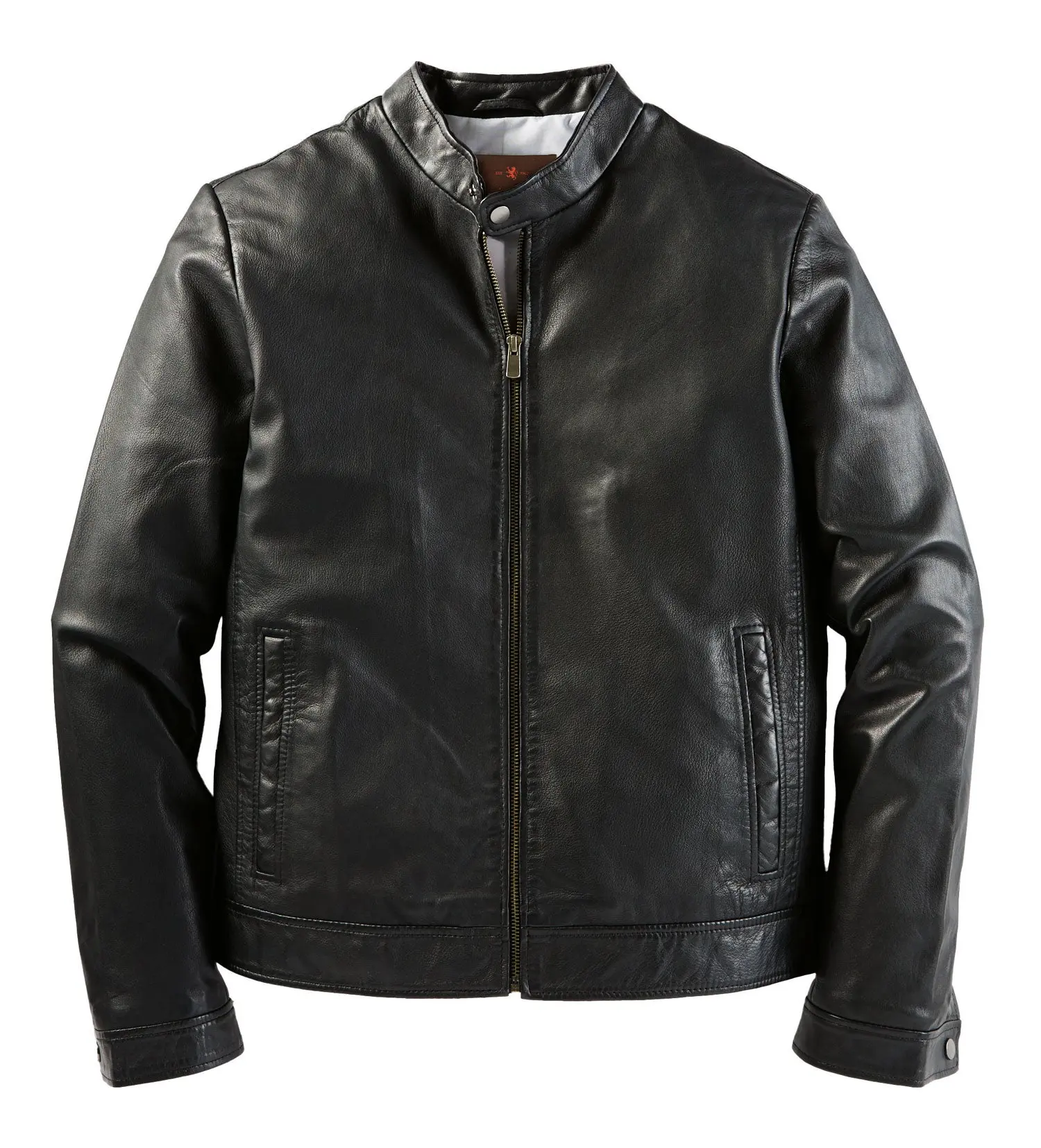 Patrick James Italian Contemporary Menswear Leather Jacket, Men's Top & Coat