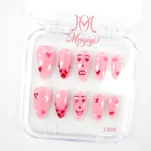 .DP.7429.Valentine's Day themed wearable nails